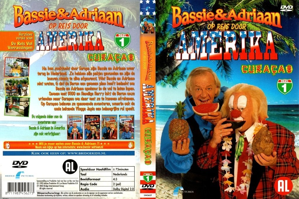 Bassie & Adriaan op reis door Amerika em Curacao, deel 1, Alle leeftijden, Ophalen of Verzenden, Zo goed als nieuw
