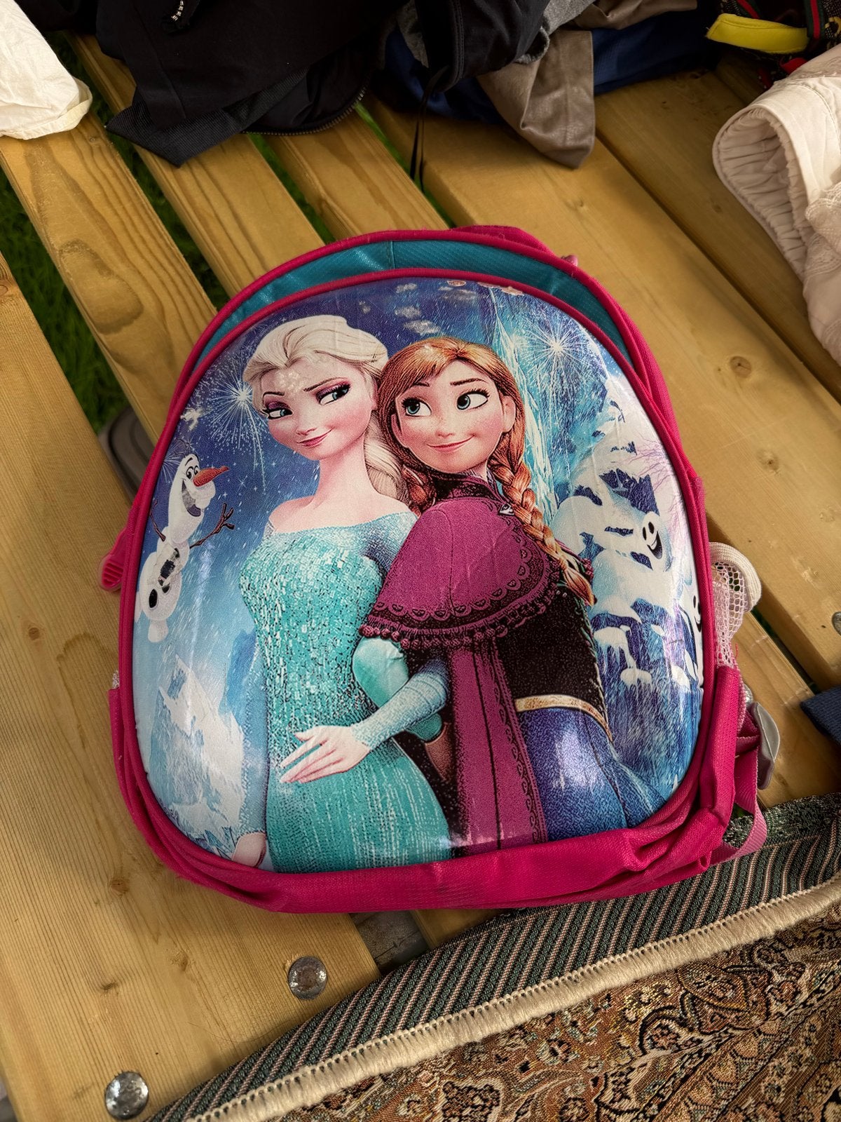 Leuke Roze Frozen Rugtasje voor Kinderen, Sieraden, Tassen en Uiterlijk, Gebruikt, Minder dan 30 cm, Disney of Dora, Ophalen of Verzenden