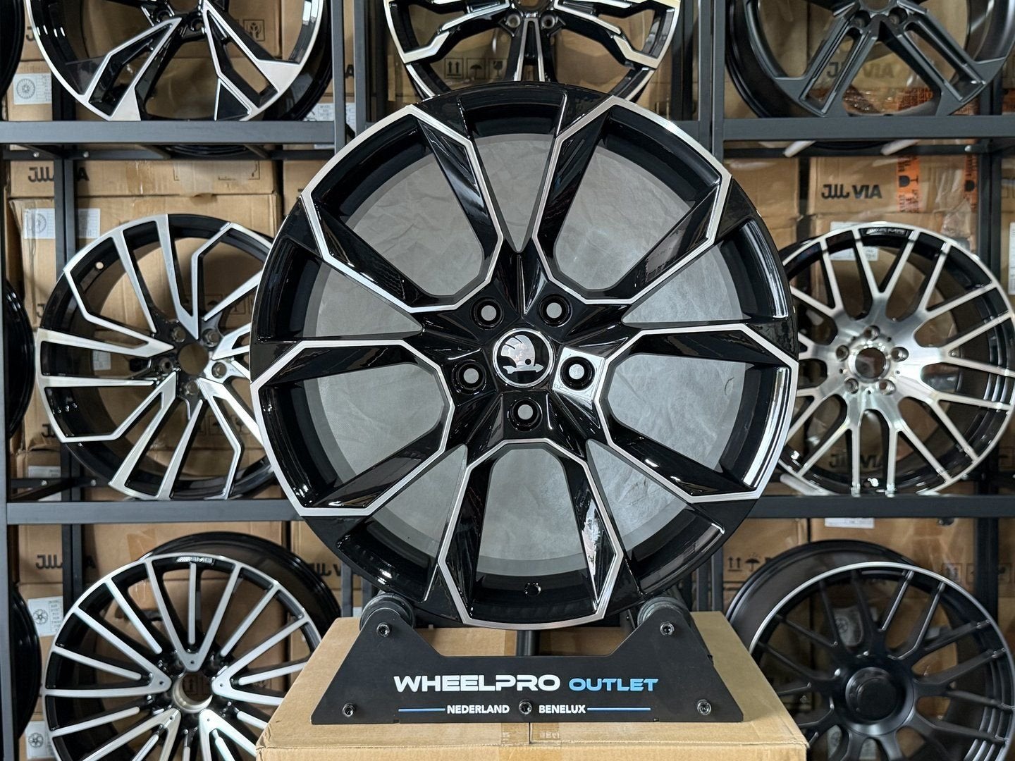 19" SKODA RS look velgen 5X112 SKODA OCTAVIA KODIAQ KAROQ VW, Velg(en), -, -, Nieuw