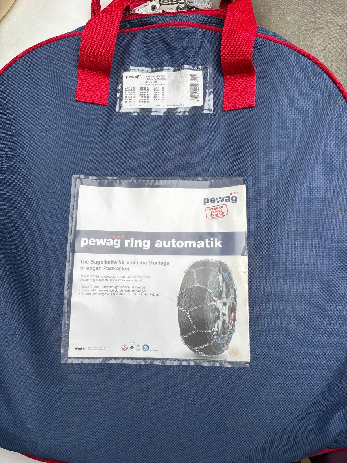 Pewag Ring Automatik LM 77 SB sneeuwkettingen, Auto diversen, Ophalen, Zo goed als nieuw