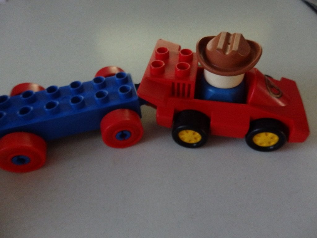 Lego autootje en karretje, Ophalen of Verzenden, Zo goed als nieuw, Lego