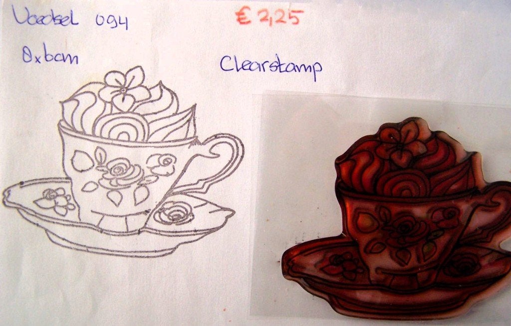 Voedsel 094 Clearstamp, Ophalen of Verzenden, Gebruikt, Clearstamp