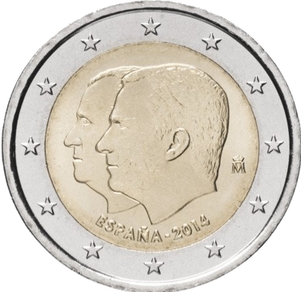 Euromunten, Postzegels en Munten, Munten | Europa | Euromunten, Ophalen of Verzenden, Spanje, 2 euro, Losse munt