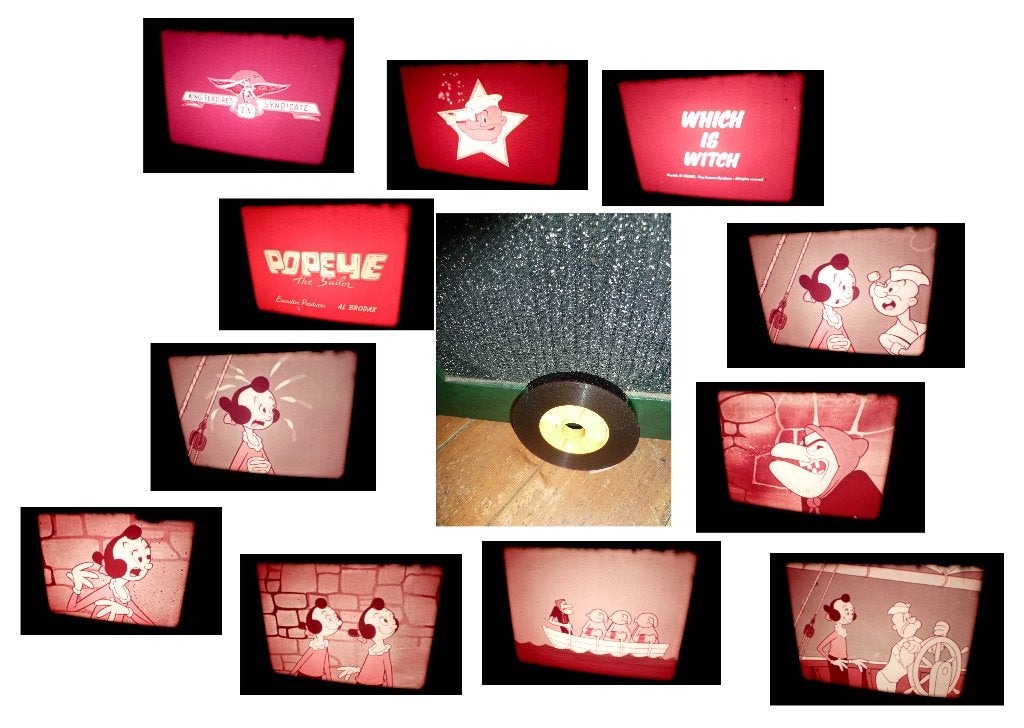16mm film Cartoon - Popeye - Which is Witch - kleur, Ophalen of Verzenden, 16mm film