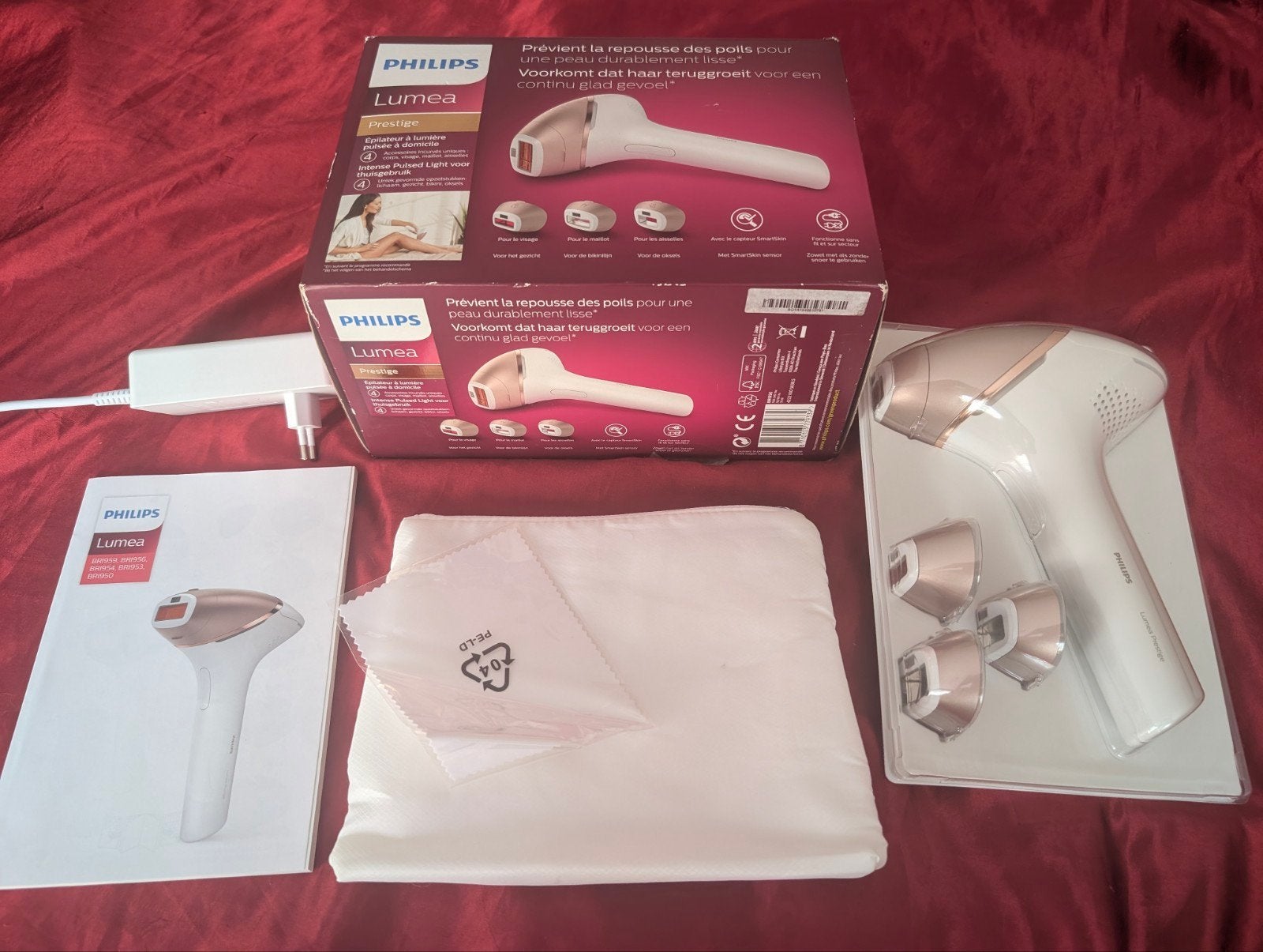 Philips Lumea Prestige compleet ZGAN zonder garantie, Ophalen, Zo goed als nieuw, Scheren en Epileren