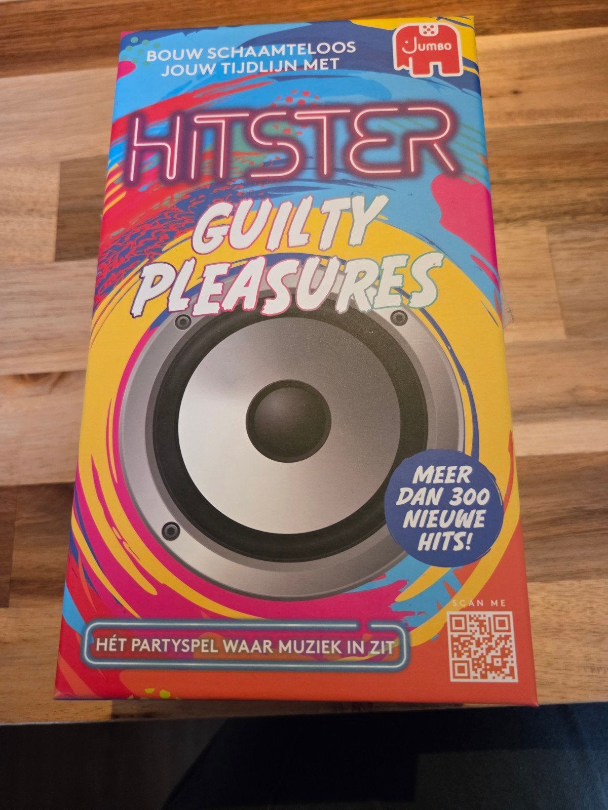 Hitster Guilty Pleasures - Het party spel waar muziek in zit, Vijf spelers of meer, Ophalen of Verzenden, Zo goed als nieuw, Jumbo