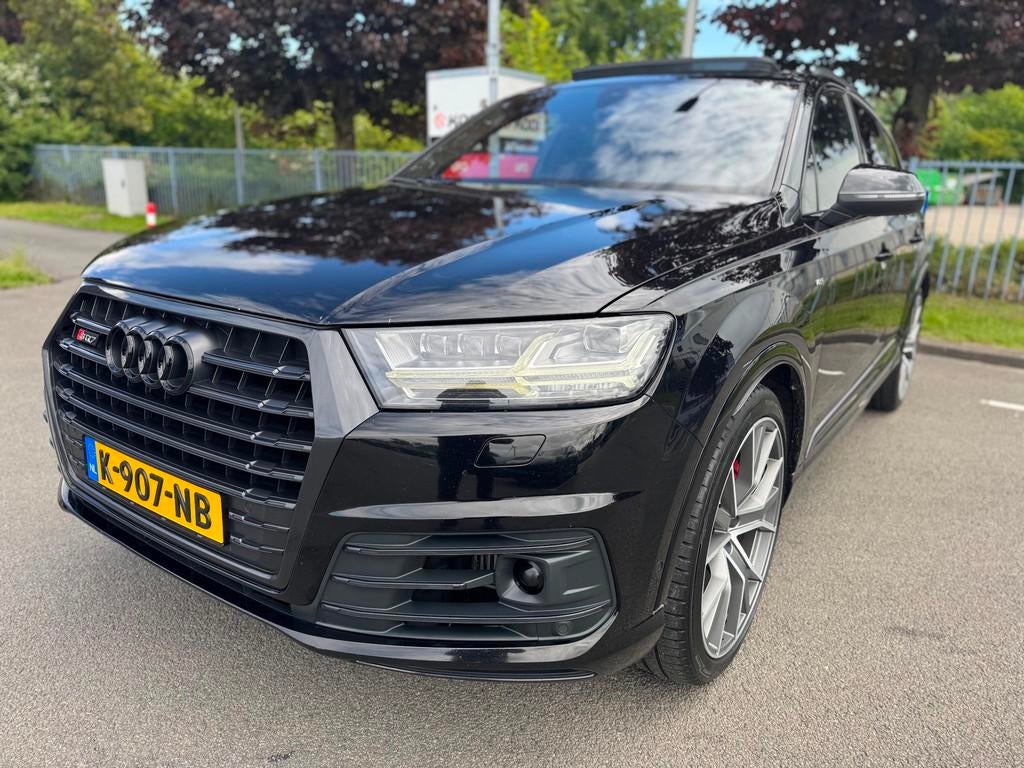 Audi Q7 4.0 TDI SQ7 quattro Pro Line + 7p Panorama Matrix Le, Auto's, 435 pk, Gebruikt, 7 stoelen, Zwart