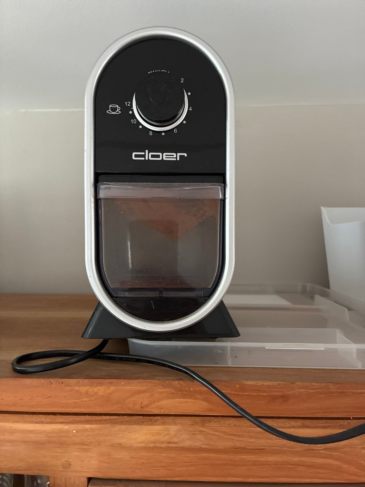 Cloer Koffiemolen - Perfect voor verse koffie, Overige modellen, 10 kopjes of meer, Zo goed als nieuw, Koffiebonen