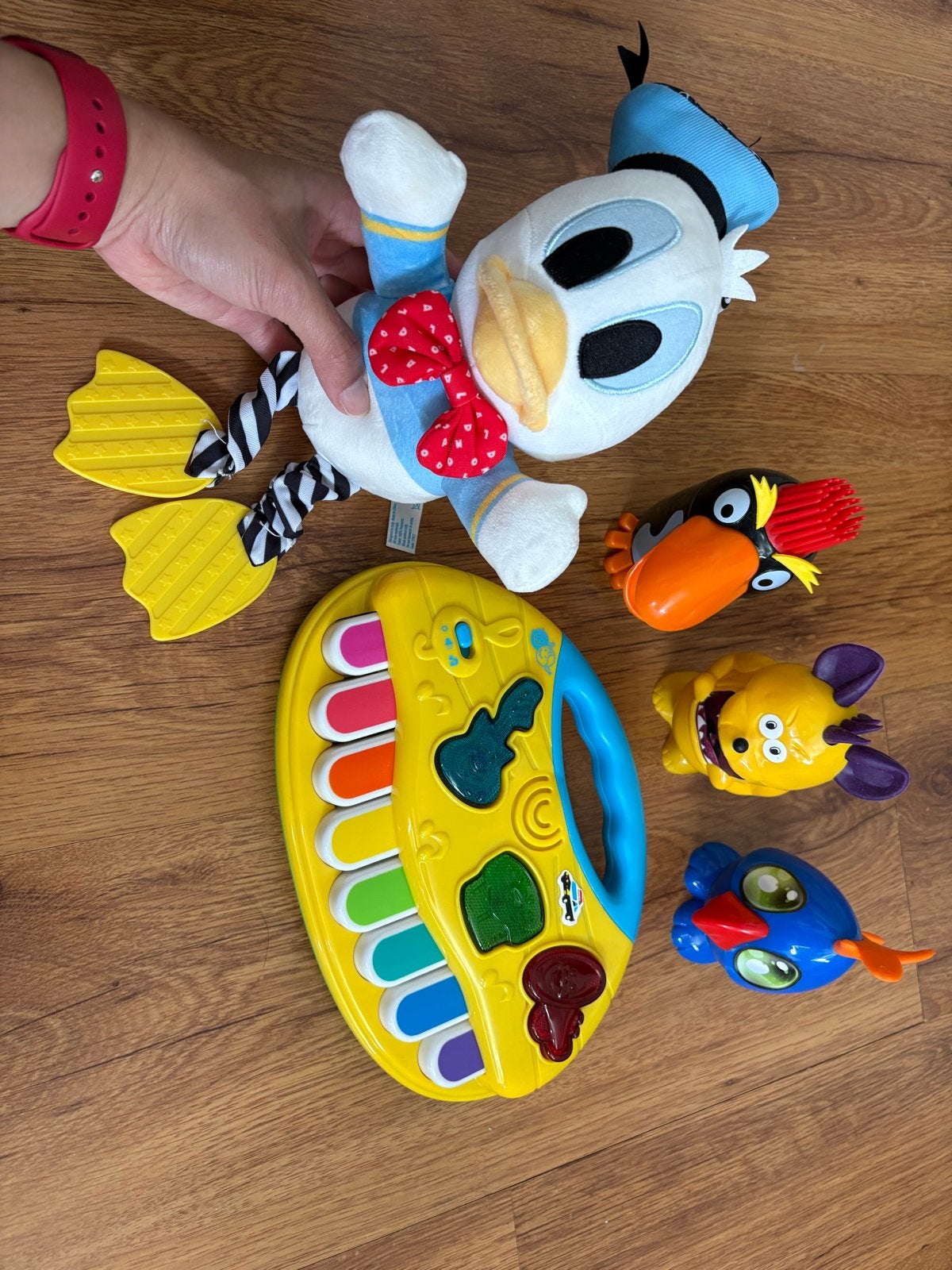 Leuk speelgoedpakket: Donald Duck knuffel, piano en meer!, Ophalen of Verzenden, Gebruikt, Jongen of Meisje