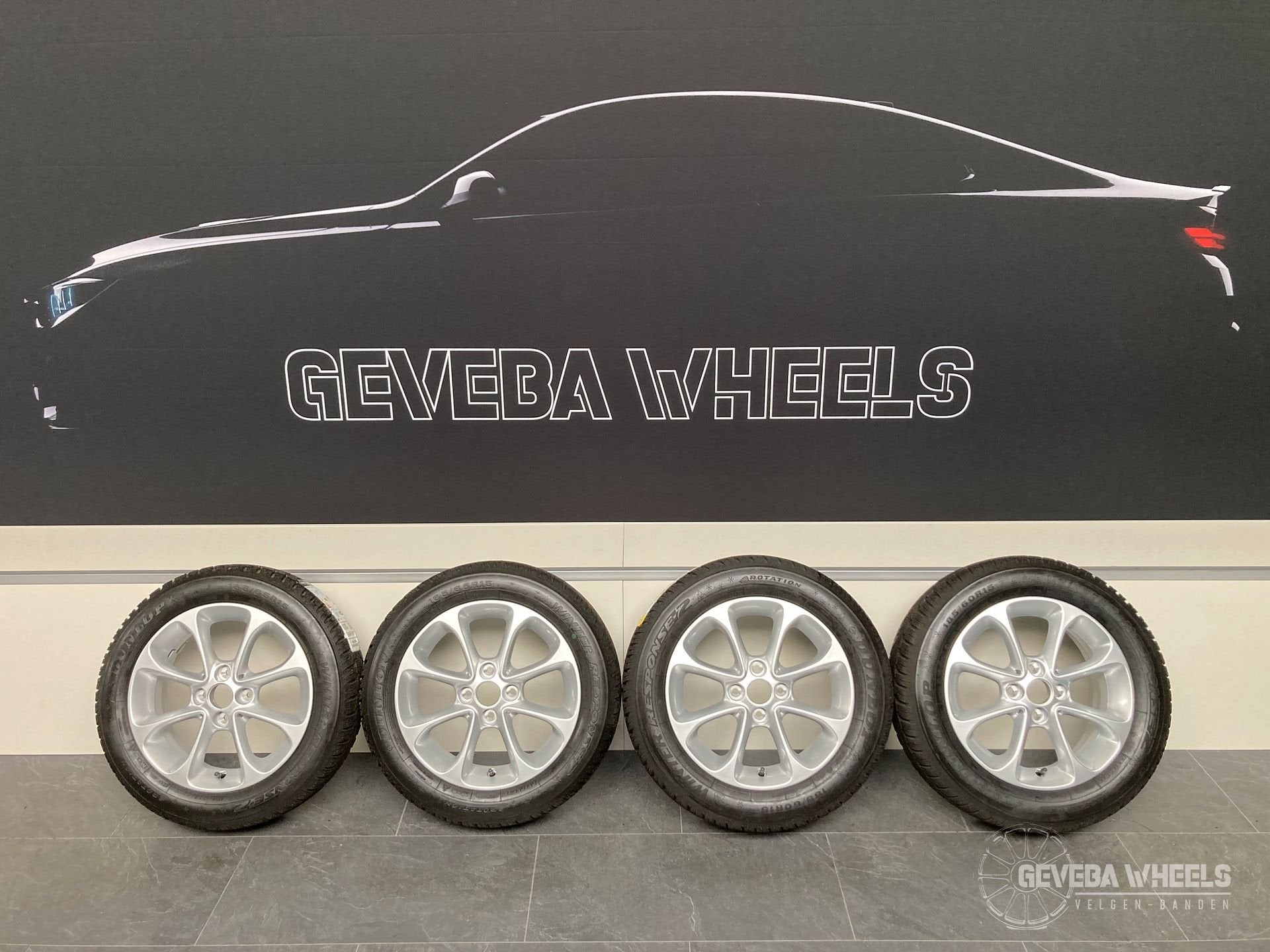 15” orig Smart Fortwo / Renault Twingo velgen + winterbanden, Gebruikt, 15 inch, -, -