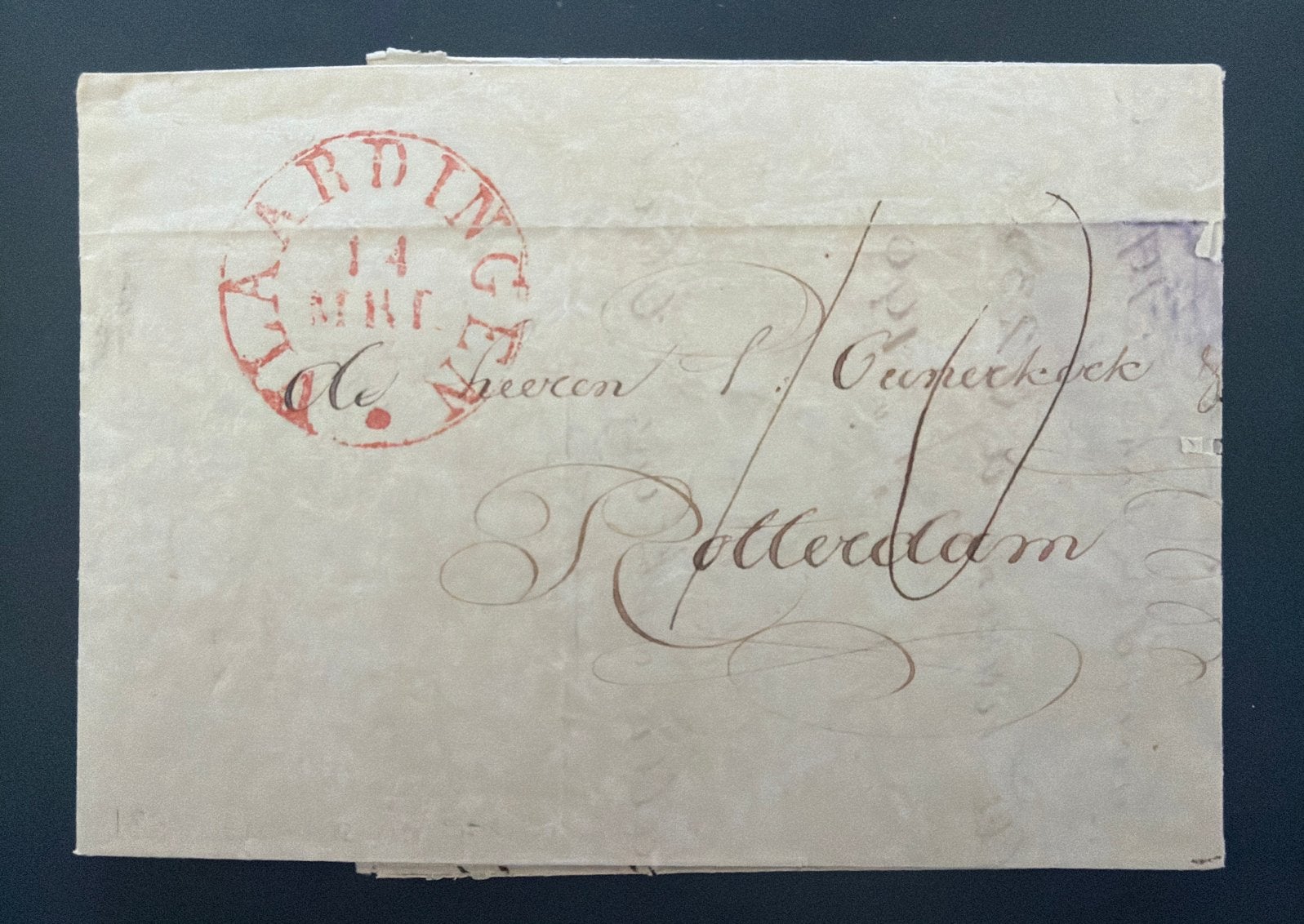 Historische Brief Vlaardingen naar Rotterdam - 1830, Verzenden, Brief