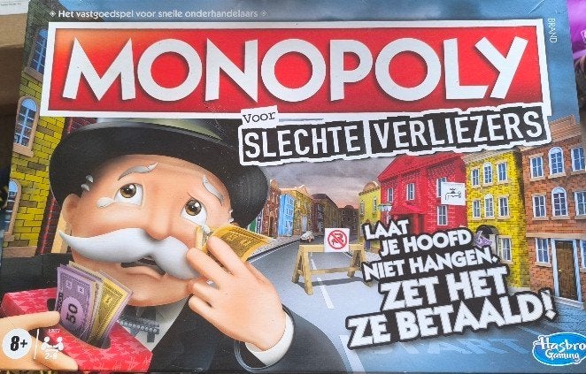 Monopoly voor Slechte Verliezers - Nieuw!, Vijf spelers of meer, Ophalen of Verzenden, Nieuw, Hasbro Gaming