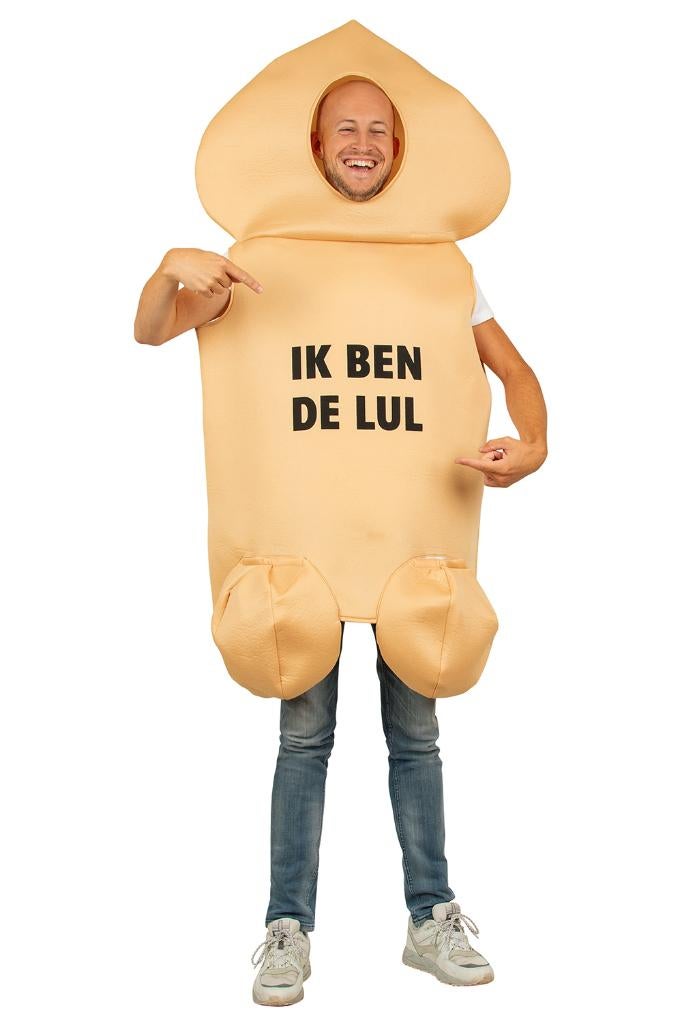 Carnavalspak ik ben de lul NIEUW, Kleding | Heren, Carnavalskleding en Feestkleding, Carnaval, Nieuw, Overige maten, Ophalen of Verzenden