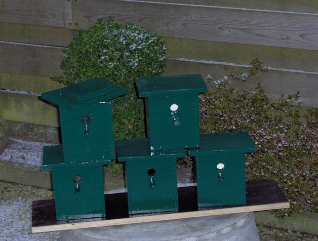Te koop groene mezen huisjes, Ophalen of Verzenden, Nieuw, Overige typen