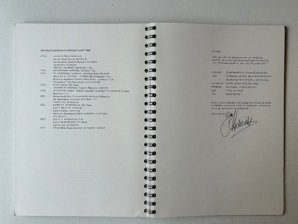 Sjef Henderickx, Ophalen of Verzenden, Zo goed als nieuw, Overige onderwerpen, Galerie Buddenbrooks