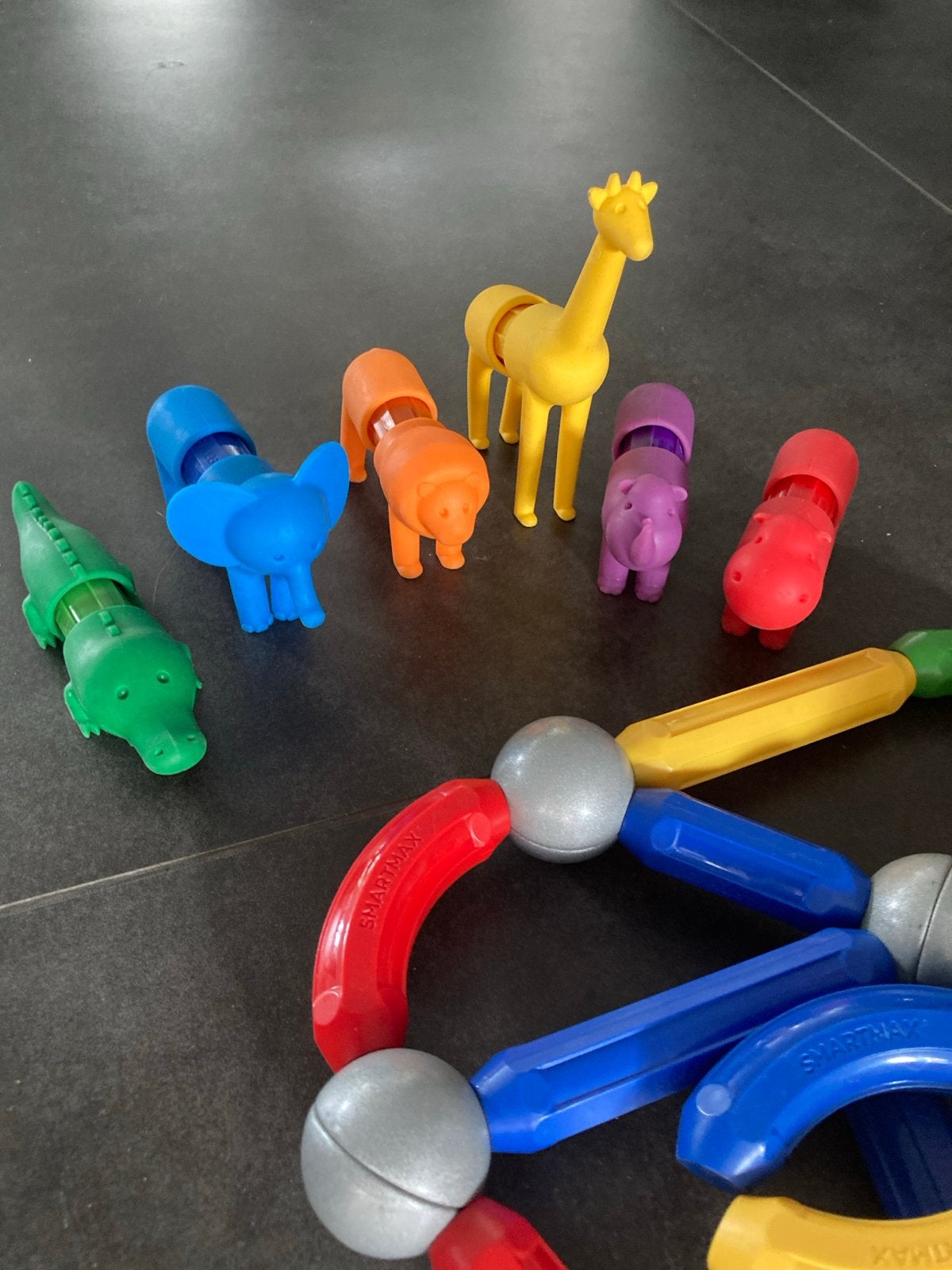 SmartMax Magnetisch Speelgoed Dieren en Constructie, Kinderen en Baby's, Speelgoed | Babyspeelgoed, Ophalen, Zo goed als nieuw