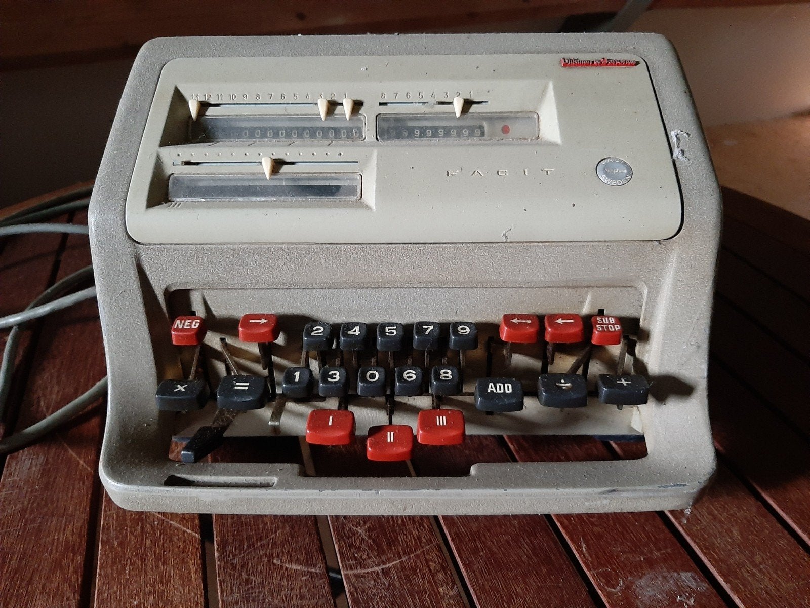 Oude Telmachine /Rekenmachine, Ophalen