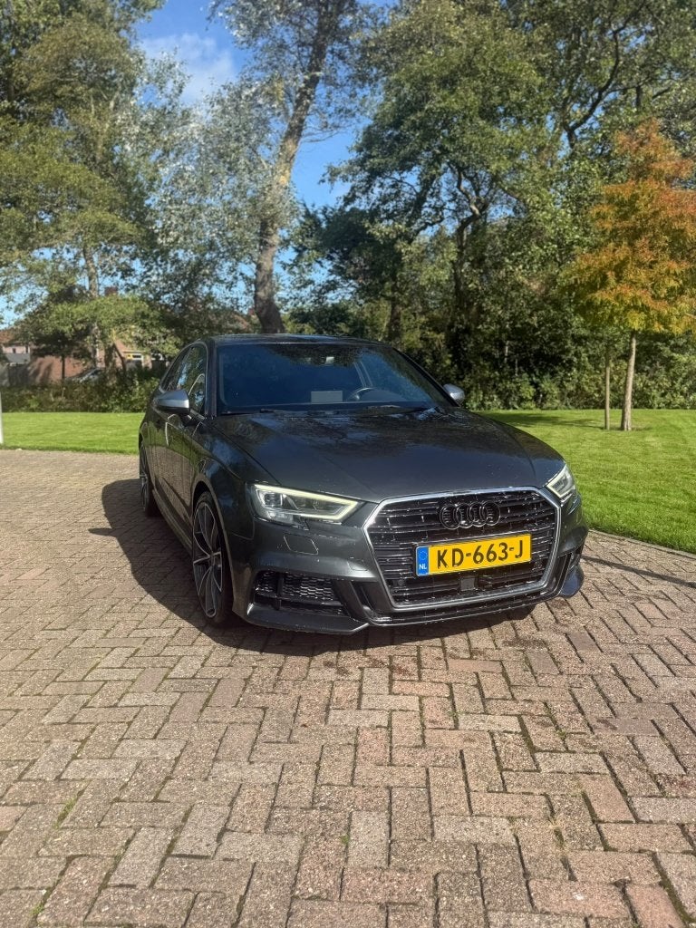Audi A3 1.4TFSI COD S-tron7 2016 s-line virtual cockpit, Auto's, Stof, Zwart, 4 cilinders, Origineel Nederlands