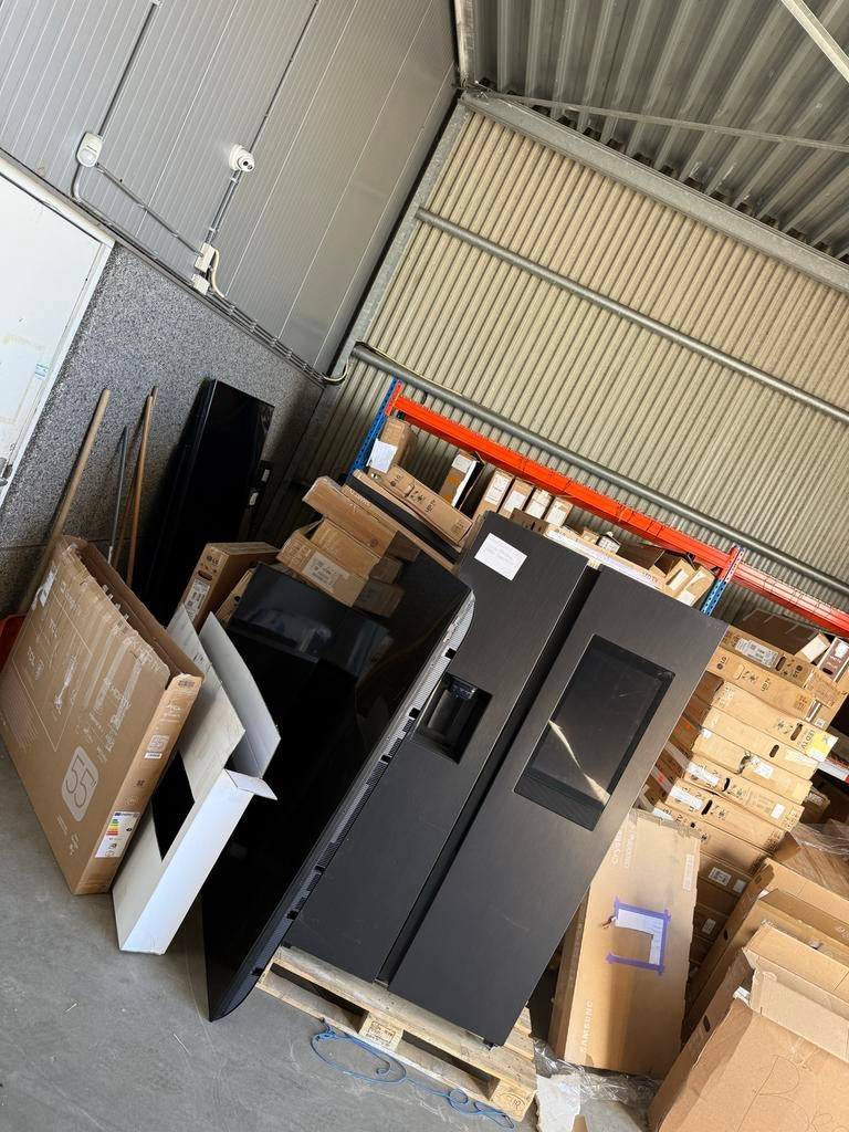 Partij schade TV's (Samsung, LG, OLED, QLED) + koelkast, Ophalen, 120 Hz, Samsung, 100 cm of meer