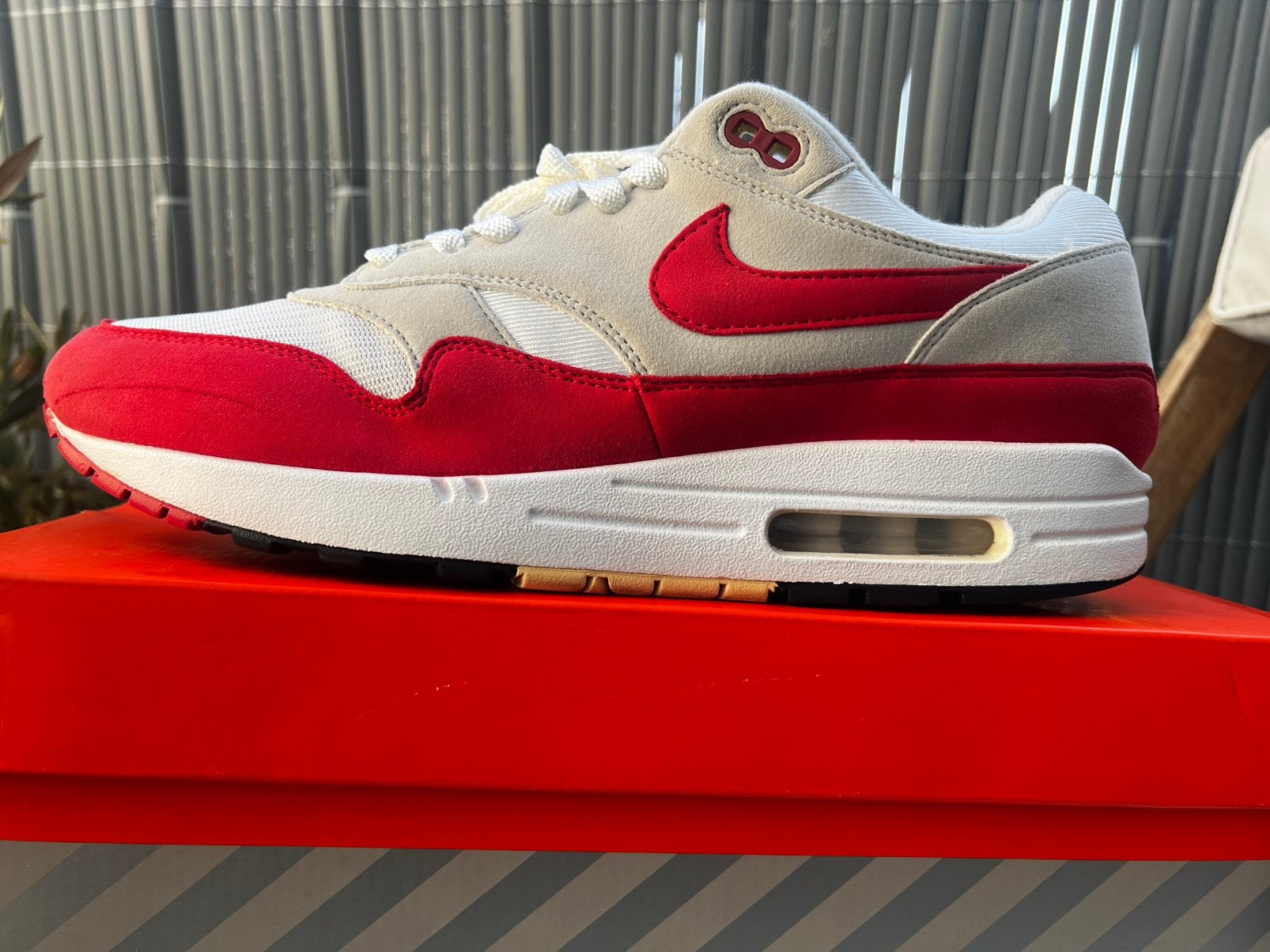 Nike Air Max 1 Anniversary Red (2017) Re -Lease 45,5, Ophalen of Verzenden