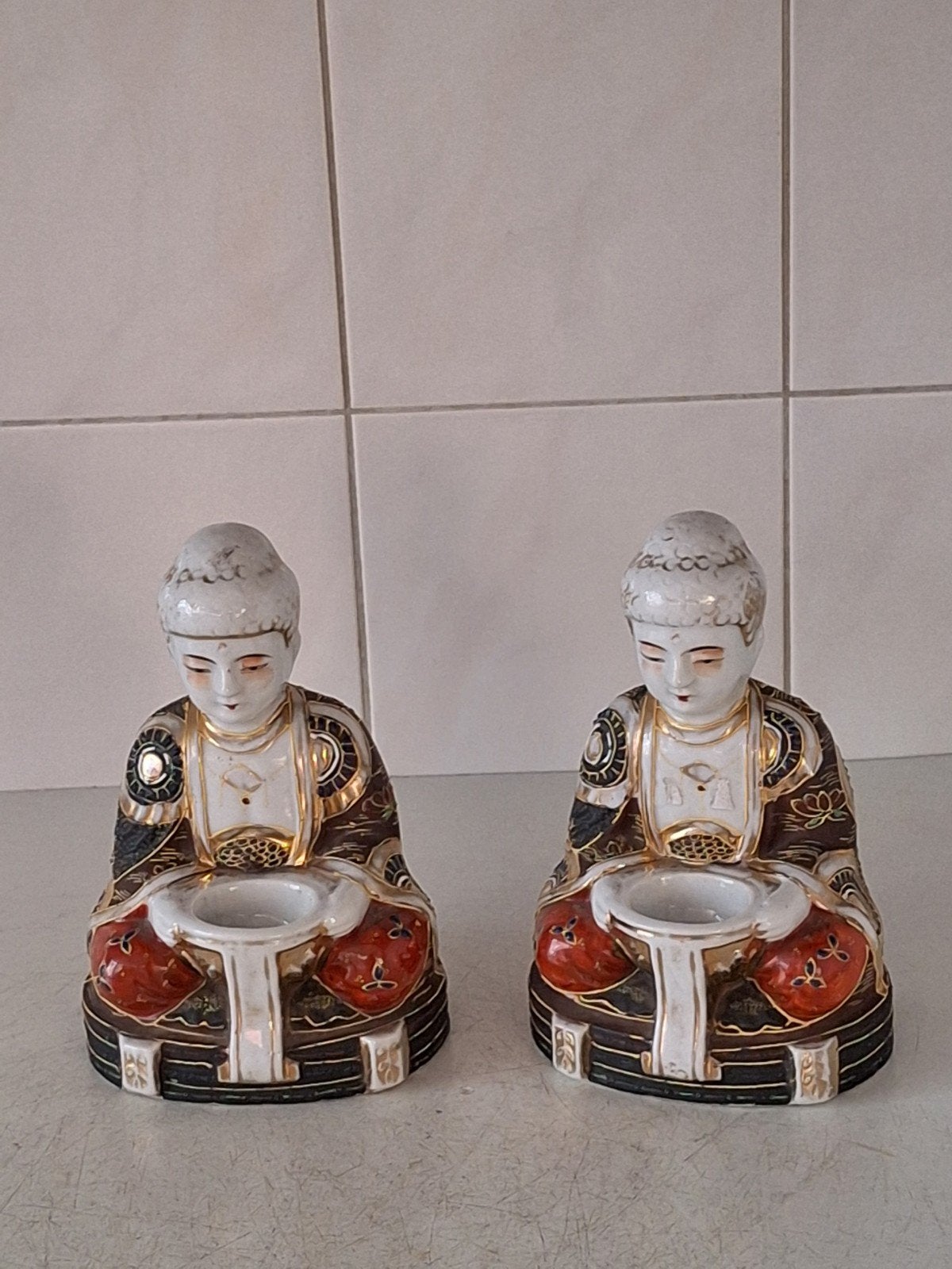Porseleinen satsuma boeda beeldjes, Ophalen of Verzenden