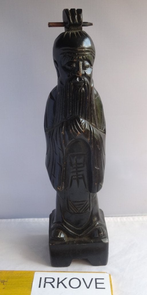 CHINESE WIJZE * Houten Beeld *, Verzenden, 20 - 50 cm, Beeld, Hout