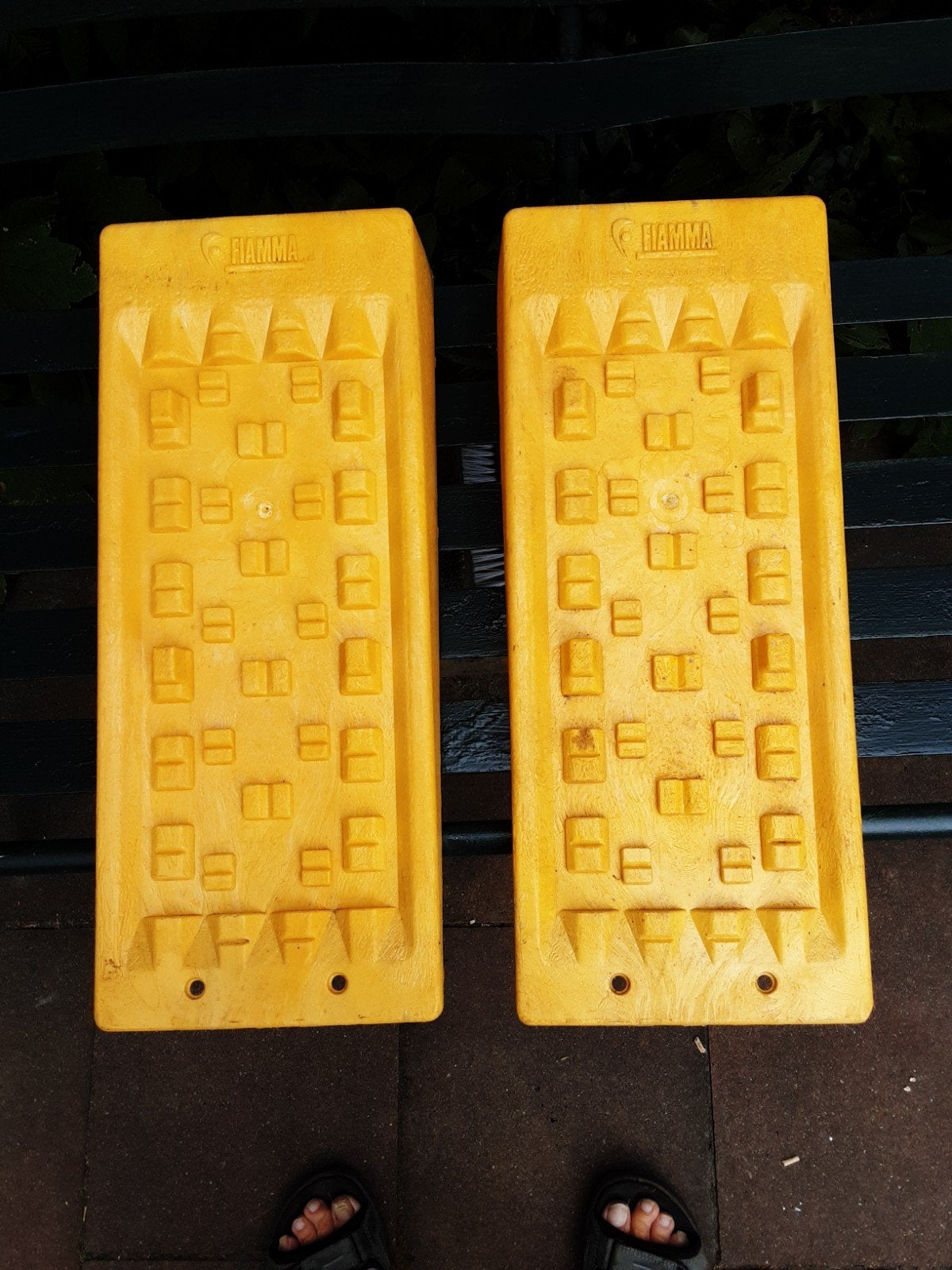 Fiamma Level Up Camper Caravan Oprijblokken (2 stuks), Caravans en Kamperen, Ophalen of Verzenden, Gebruikt