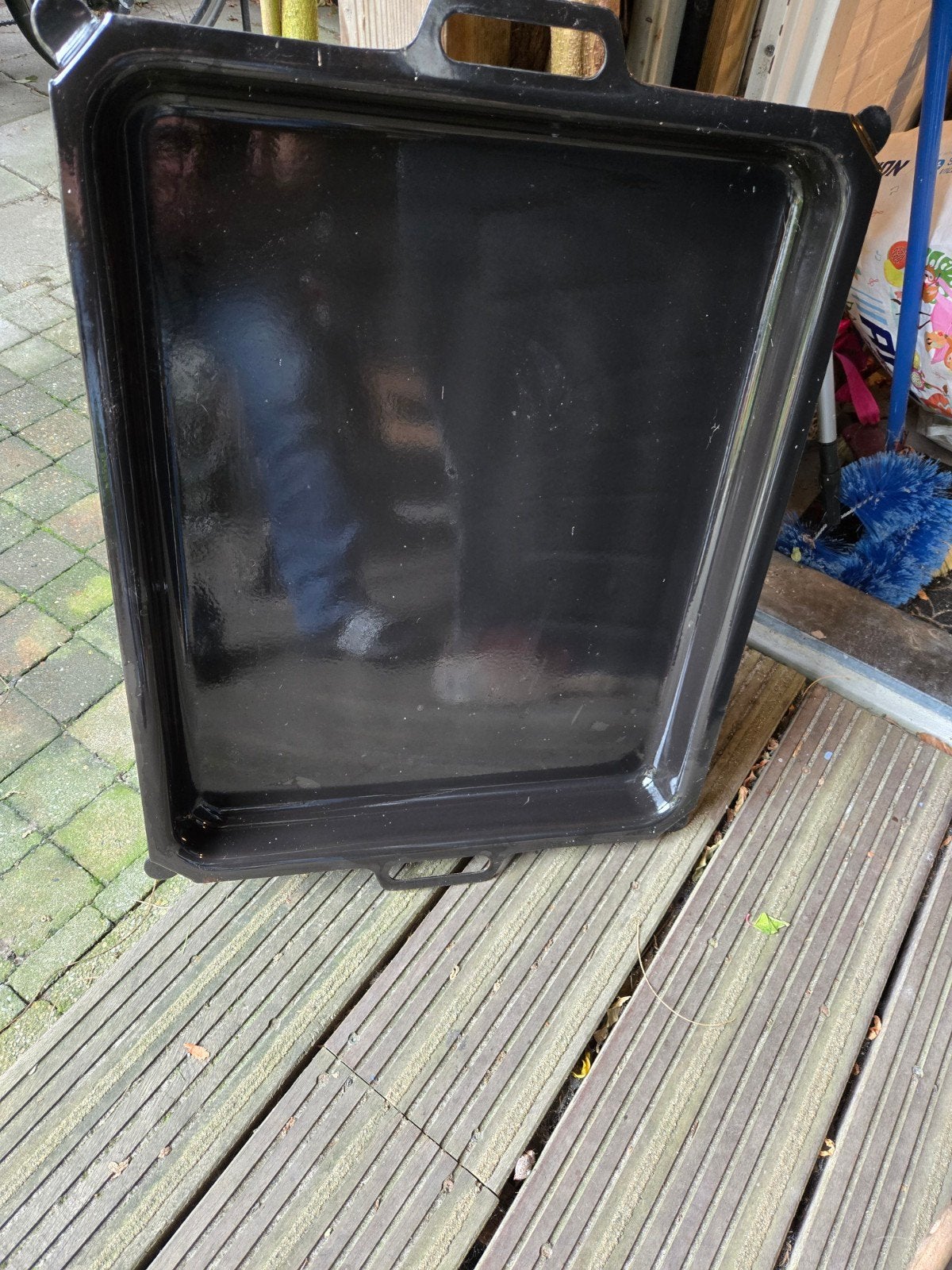 bak plaat voor een grote hendy gas bbq, Ophalen, Gebruikt