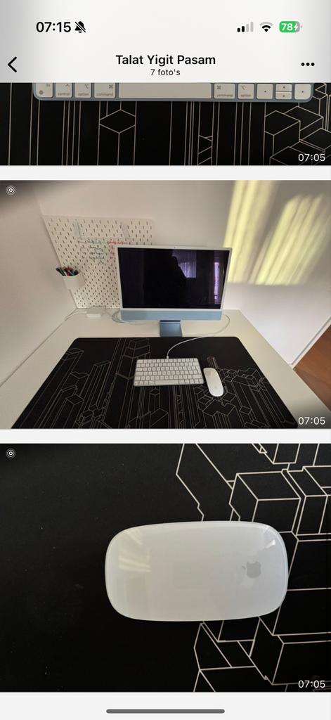 Apple iMac 24-inch M1 16GB RAM Zo goed als nieuw, Ophalen, IMac, Zo goed als nieuw, Onbekend