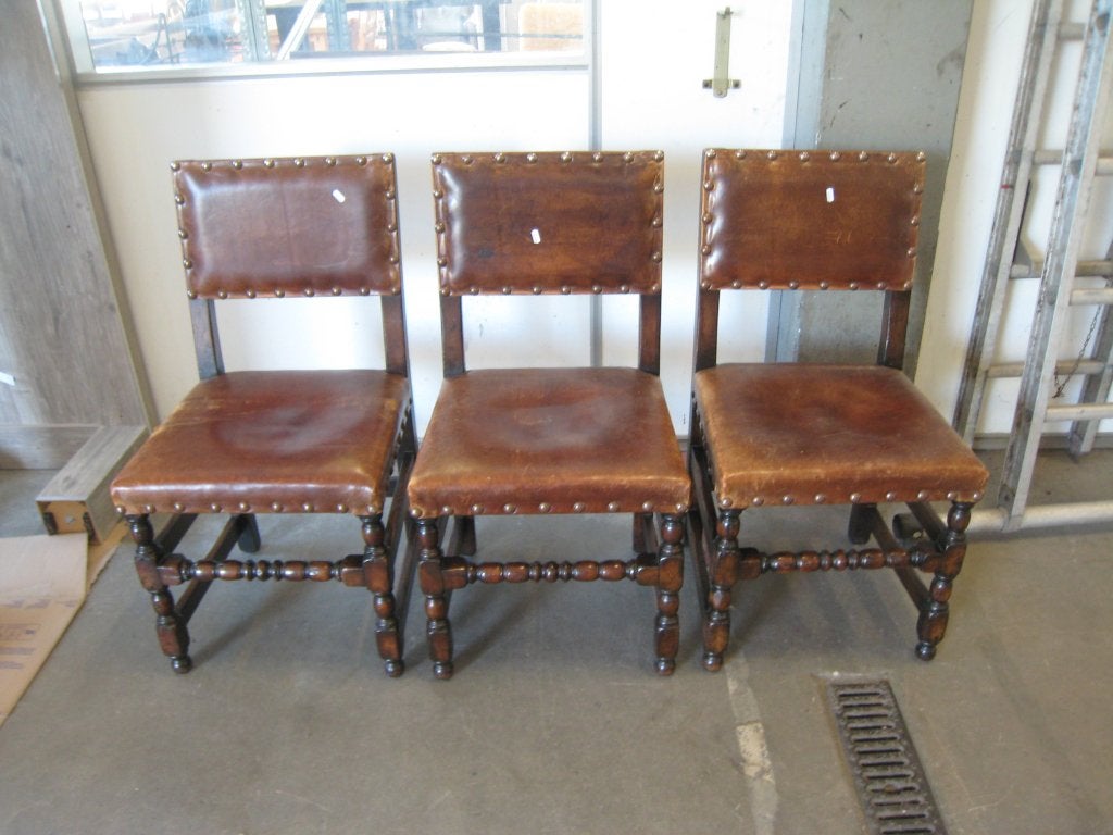 Set van 3 antieke Engelse stoelen, Antiek en Kunst