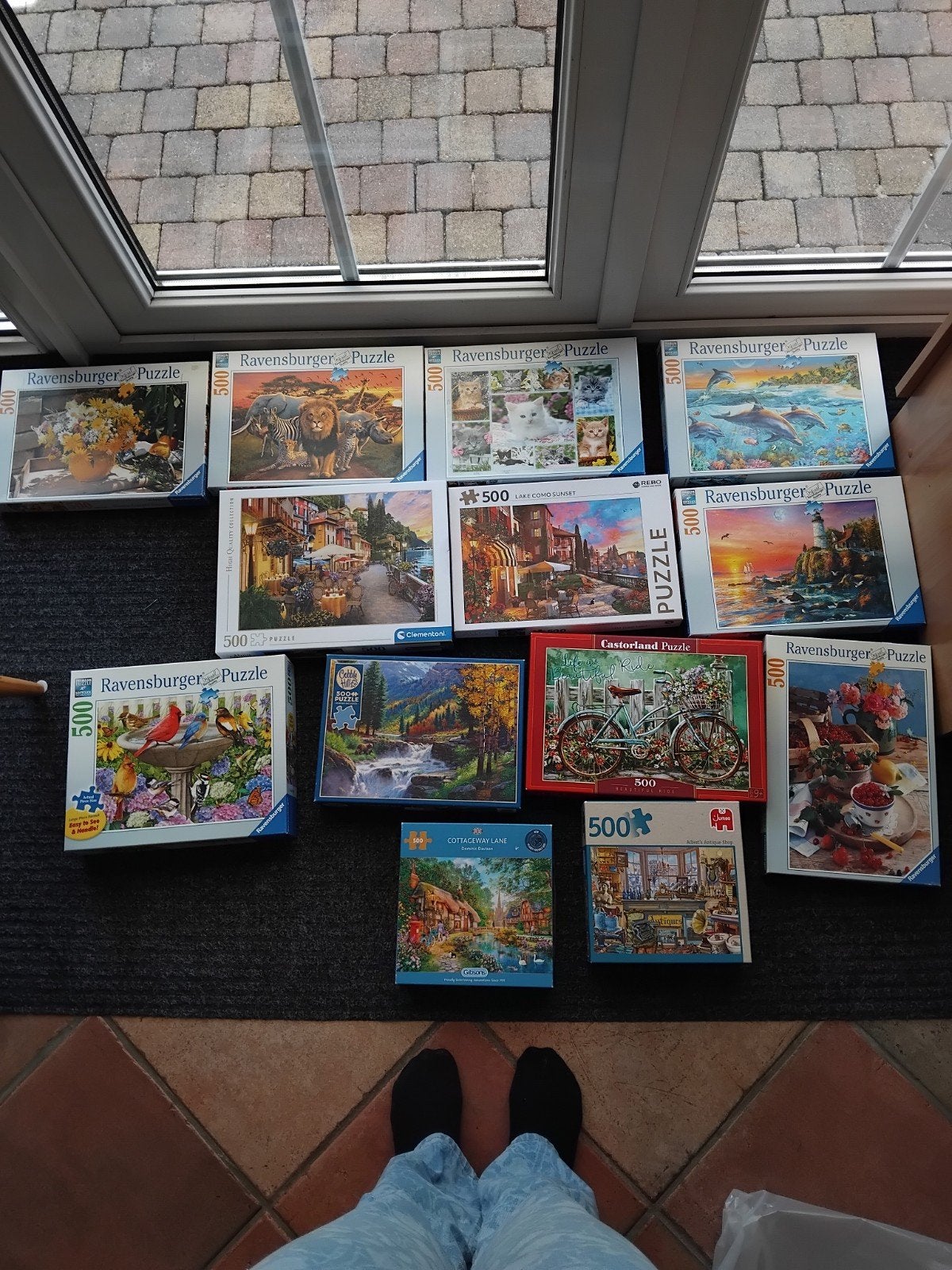 Puzzels 500 stukjes, Hobby en Vrije tijd, Denksport en Puzzels, Ophalen, 500 t/m 1500 stukjes, Gebruikt, Legpuzzel