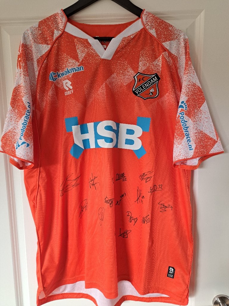 FC Volendam shirt seizoen 2025/2026 met handtekeningen, Verzamelen, Ophalen of Verzenden, Nieuw, Overige binnenlandse clubs, Overige typen