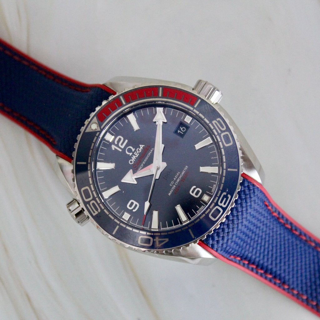 Omega Seamaster Planet Ocean - 522.32.44.21.03.001, Sieraden, Tassen en Uiterlijk, Horloges | Heren, Polshorloge, Kunststof, Ophalen of Verzenden