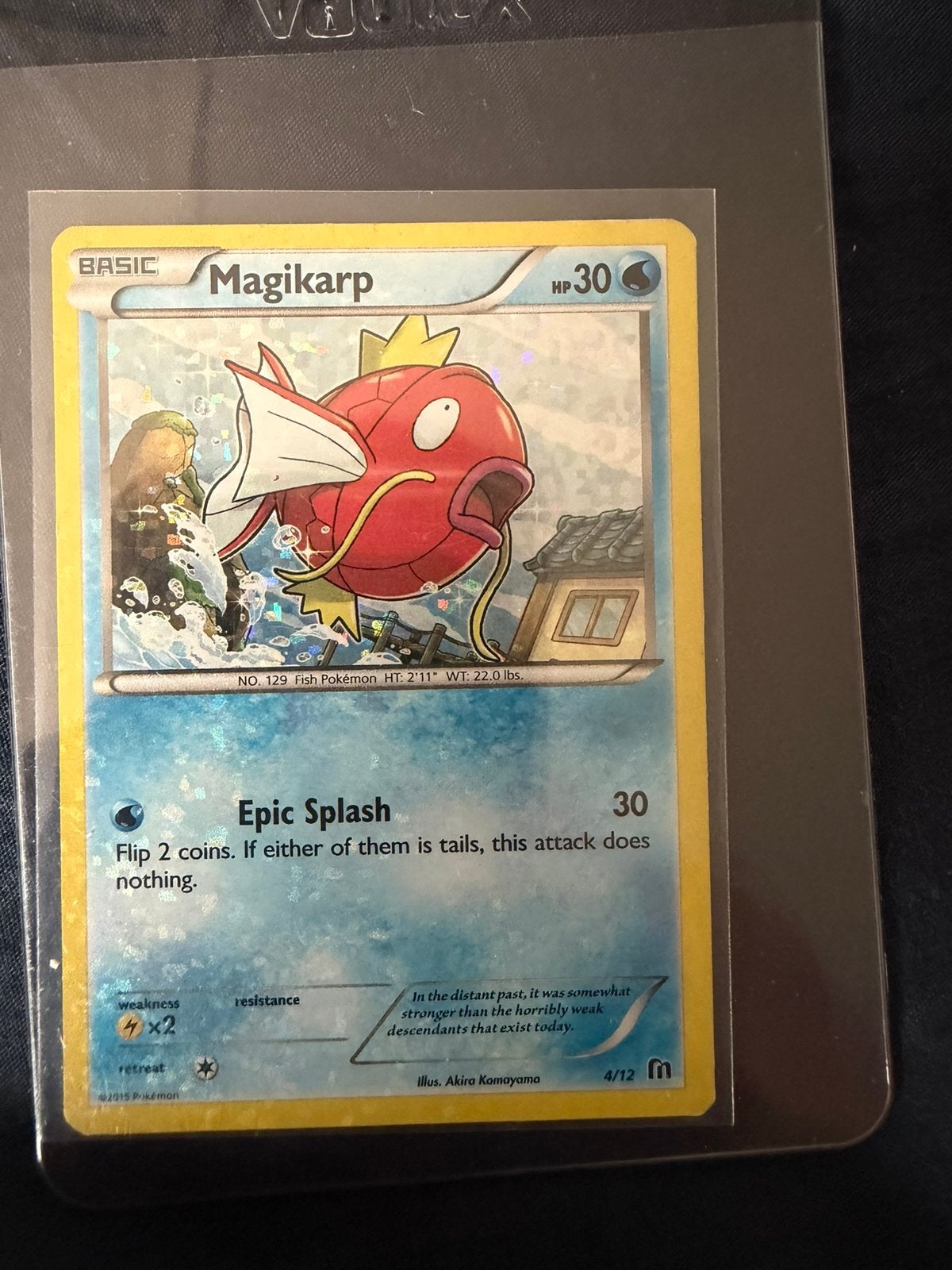 Magikarp 2015 McDonalds Promo Pokémon Kaart - Foil, Ophalen of Verzenden, Zo goed als nieuw, Losse kaart, Foil