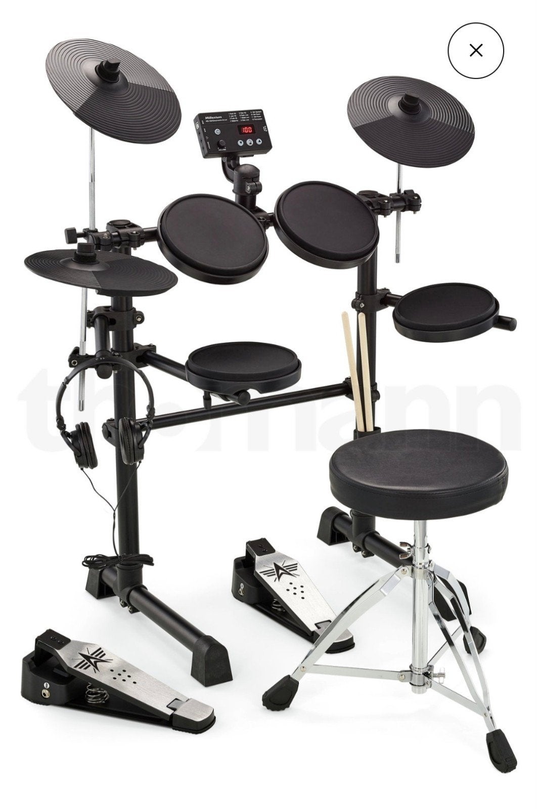 Foto 3 van Millenium HD-120 E-Drum Set - Elektrisch Drumstel