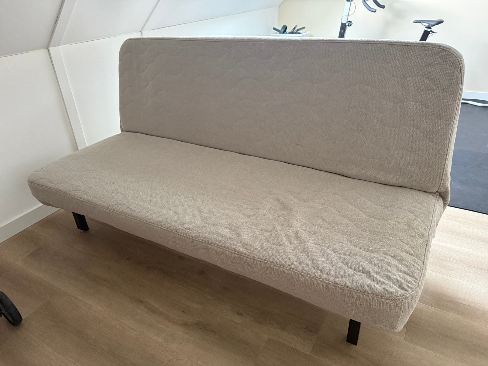 NYHAMN slaapbank IKEA, Ophalen, Beige, Tweepersoons, 140 cm
