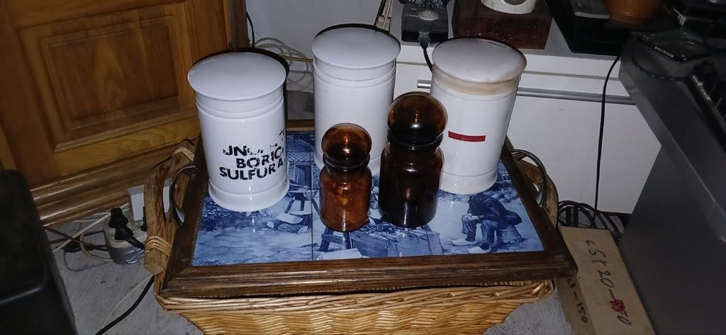 Vintage Apothekers Potten, Ophalen of Verzenden