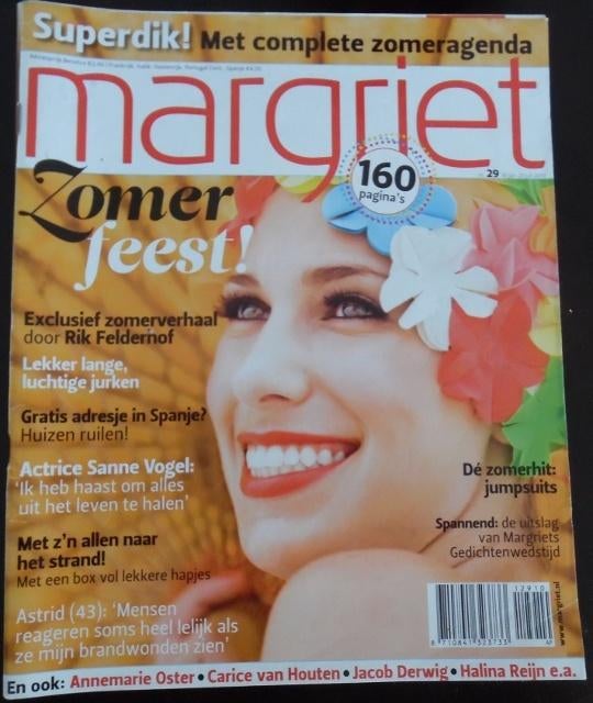 Margriet nr. 29 - juli 2010 - Sanne Vogel, Ophalen of Verzenden, 1980 tot heden, Nederland, Tijdschrift