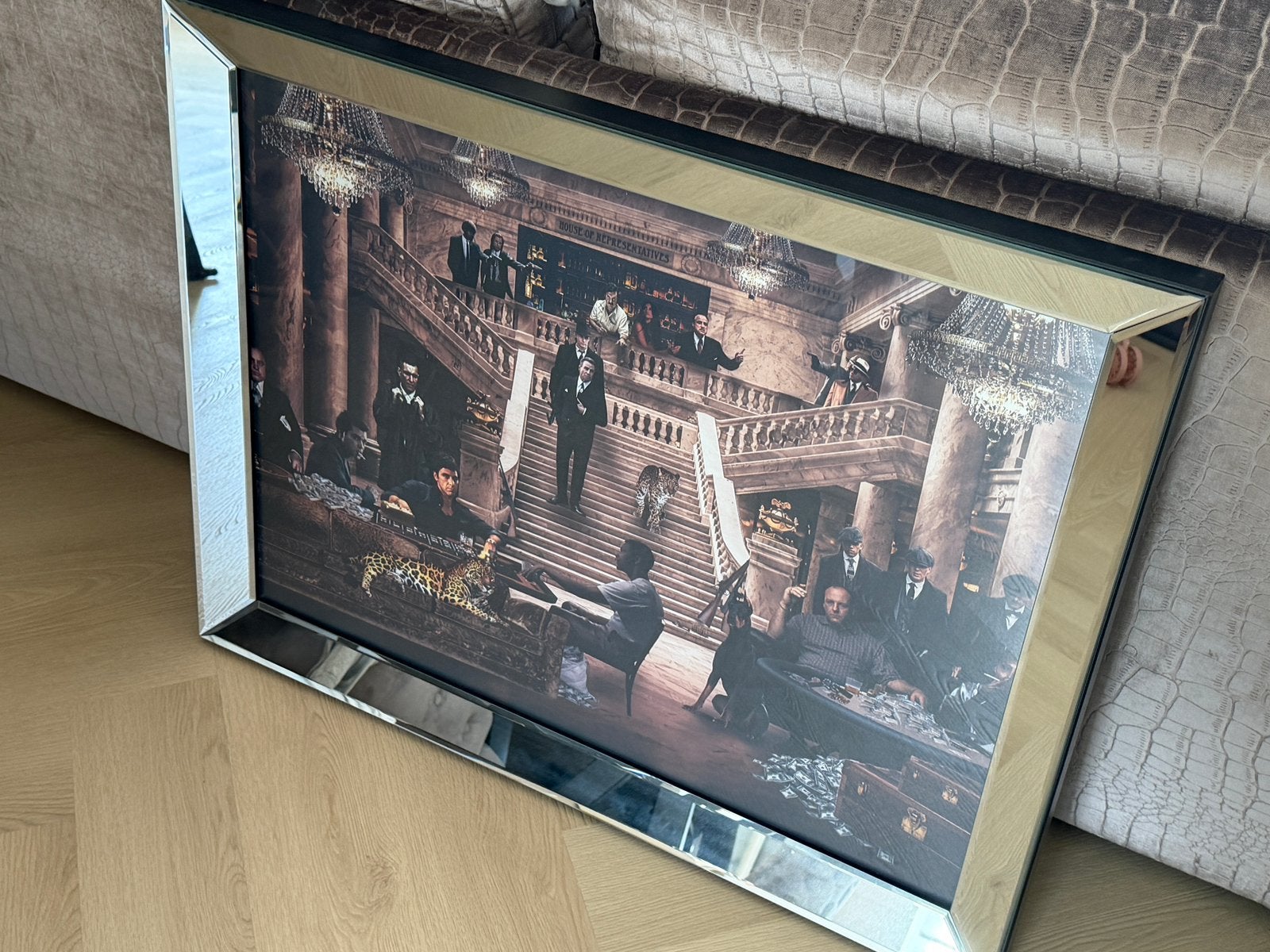 Gangsters paradise schilderij, Ophalen, Zo goed als nieuw, Fotolijst