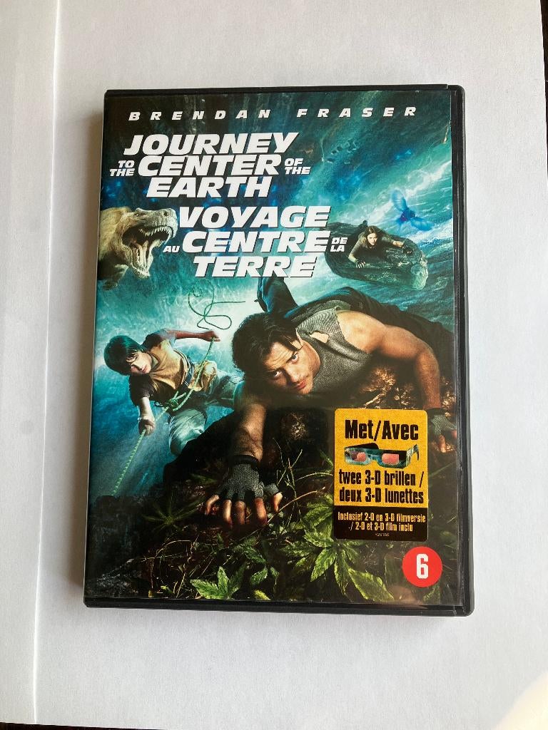 journey to the center of the earth 2D en 3D (2 DVD), Alle leeftijden, Ophalen of Verzenden, Zo goed als nieuw