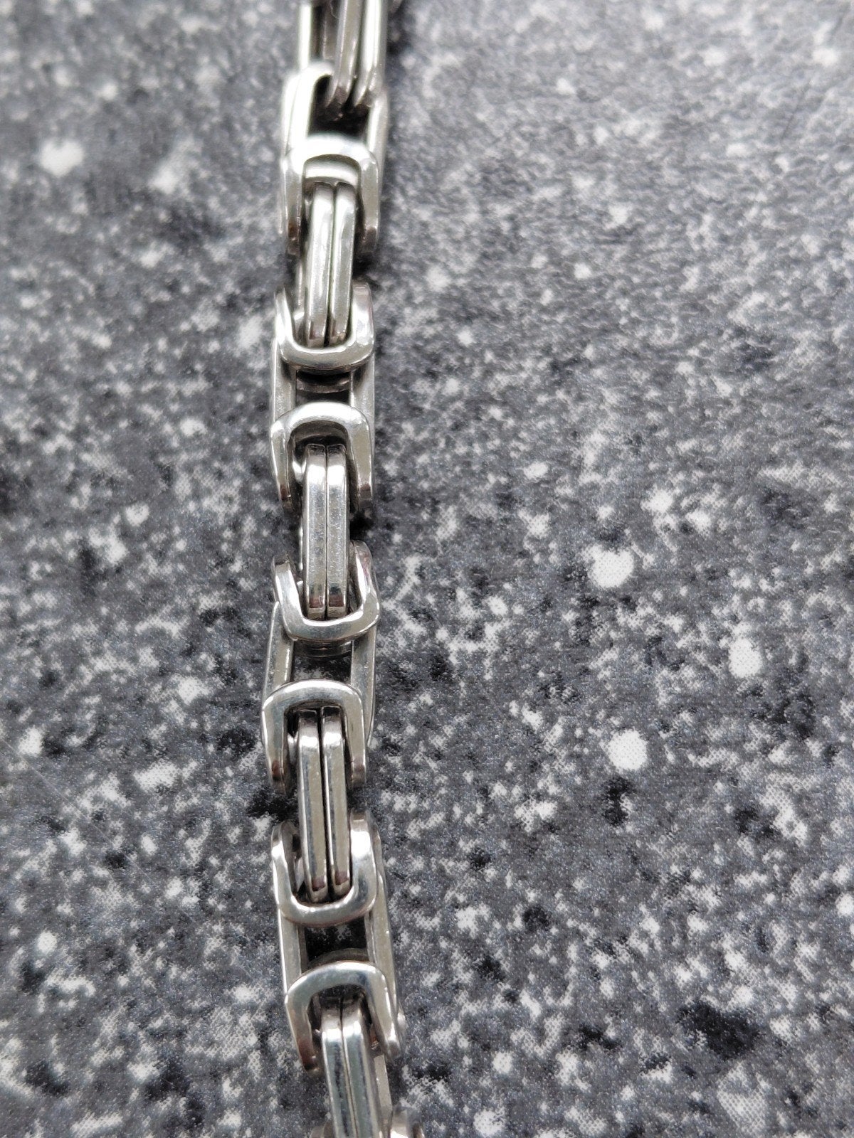 Stalen Koningsketting - 56cm lengte, 4mm breed, Ophalen of Verzenden, Zilver, Overige materialen