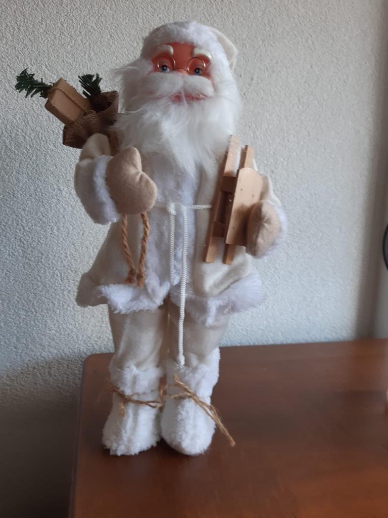 Kerstman in het wit gekleed, Ophalen of Verzenden, Zo goed als nieuw