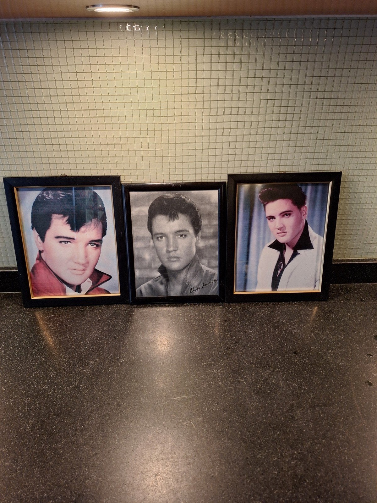 Ingelijste Elvis Presley foto's - Set van 3, Ophalen of Verzenden, Gebruikt, Foto of Kaart