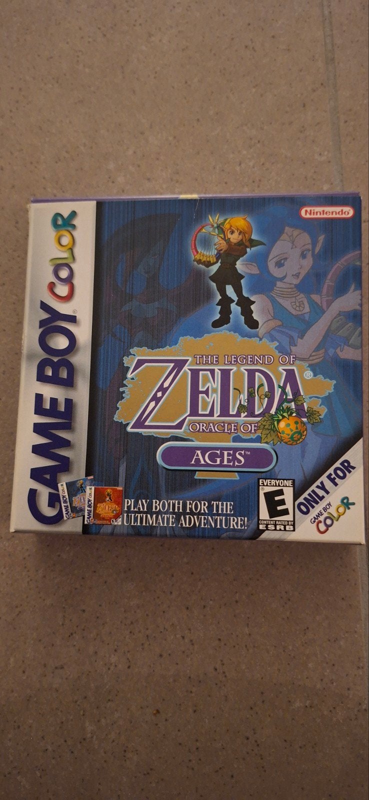Zelda Oracle Of Ages CIB USA - 1, Spelcomputers en Games, Games | Nintendo Game Boy, Avontuur en Actie, 1 speler, Ophalen of Verzenden