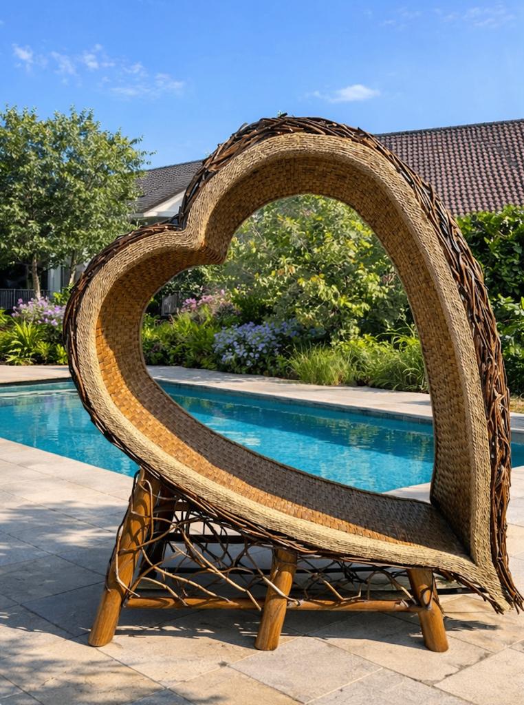 lounge bed voor STRANDTENT, Ophalen, Nieuw, Hout