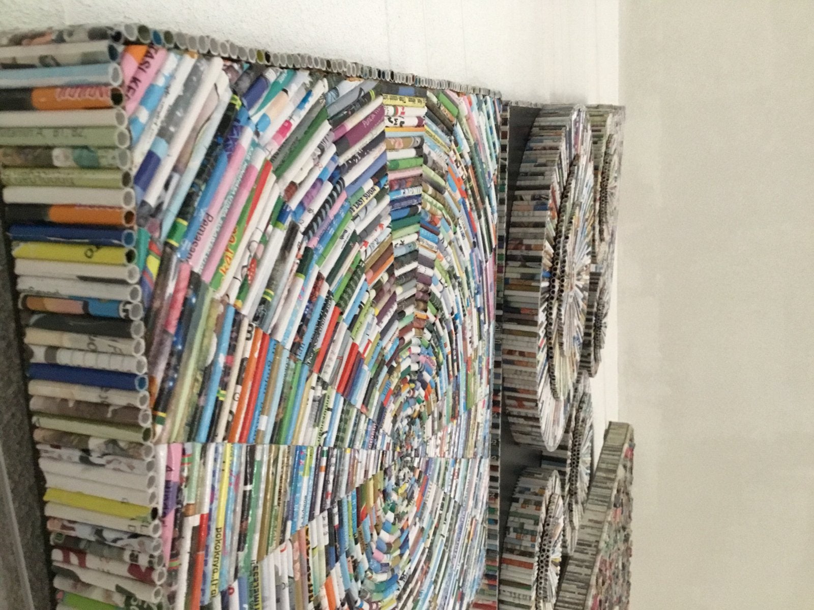 2 Unieke Handgemaakte Kunstwerken, Antiek en Kunst, Ophalen, Abstract, Papier/karton, 3D-effect