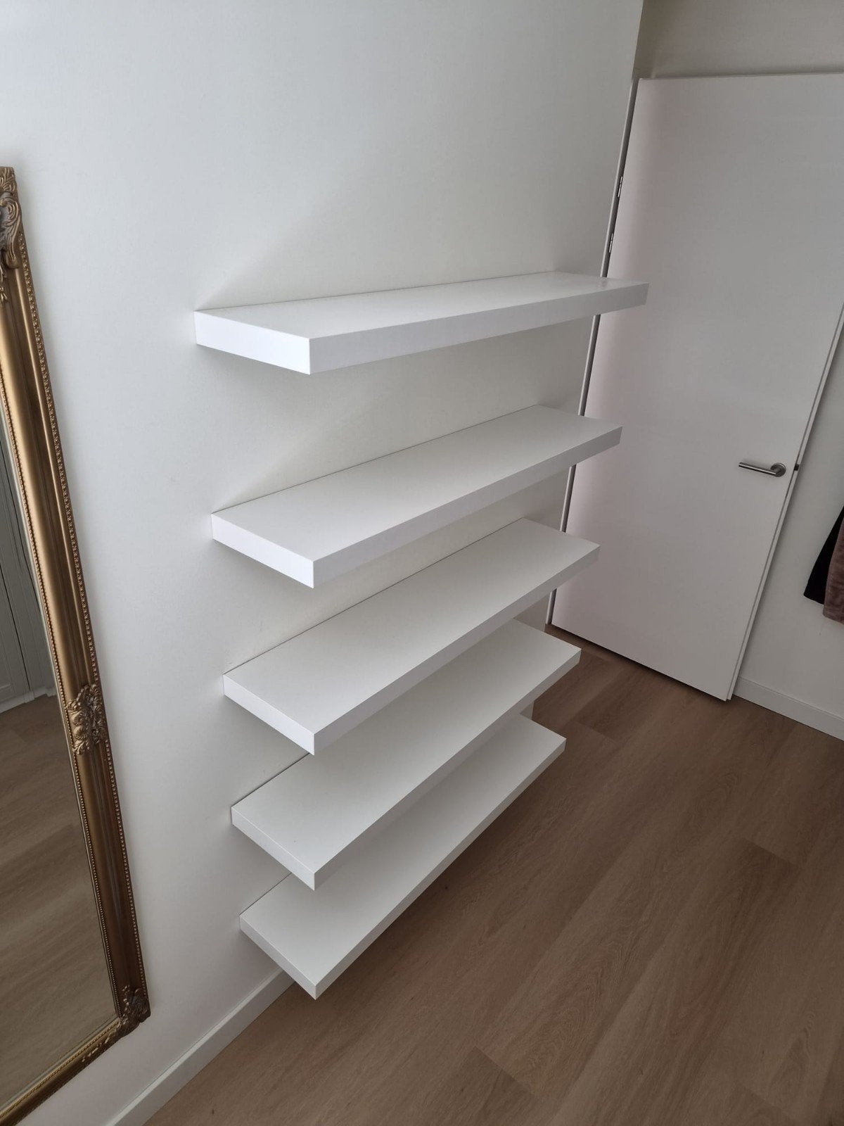 5x wandplank lack wit van ikea, Ophalen