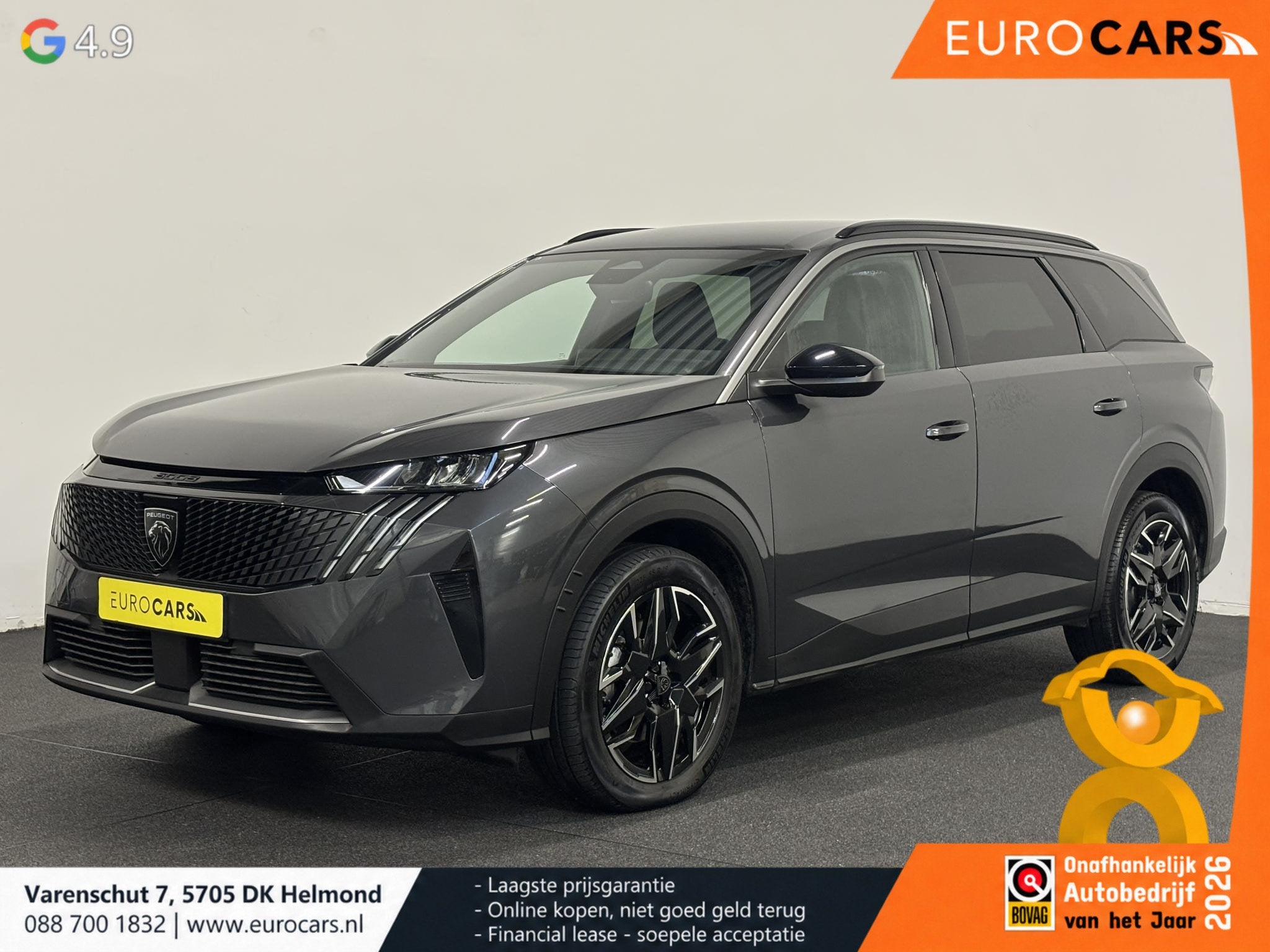 Peugeot 5008 1.2 Hybrid 136pk Allure Automaat Navigatie Crui, Auto's, Gebruikt, 750 kg, Hybride Elektrisch/Benzine, 3 cilinders