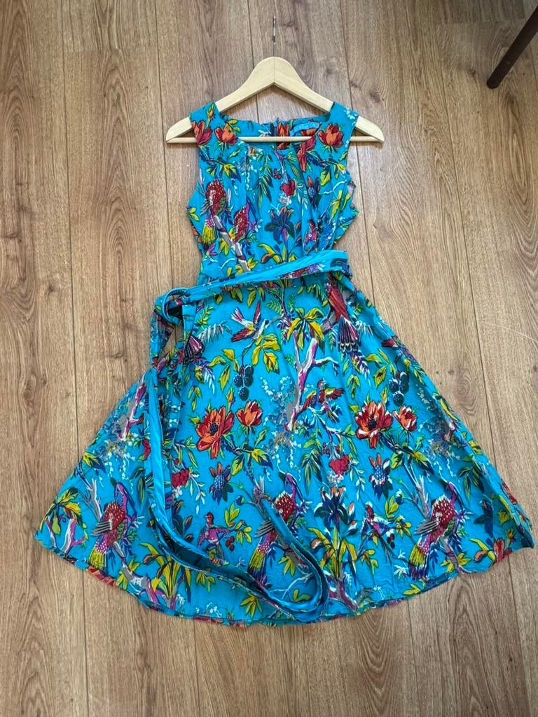 Zomerjurk Lien en Giel M, Maat 38/40 (M), Overige typen, Blauw, Ophalen of Verzenden