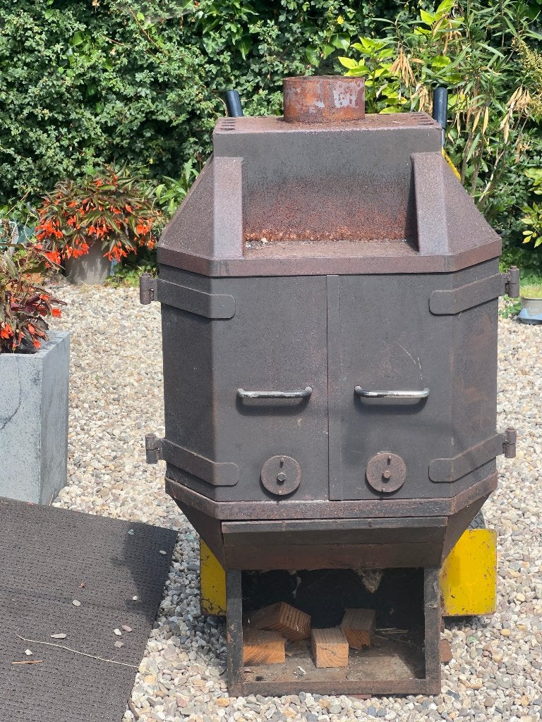 Hout kachel, Ophalen, Gebruikt